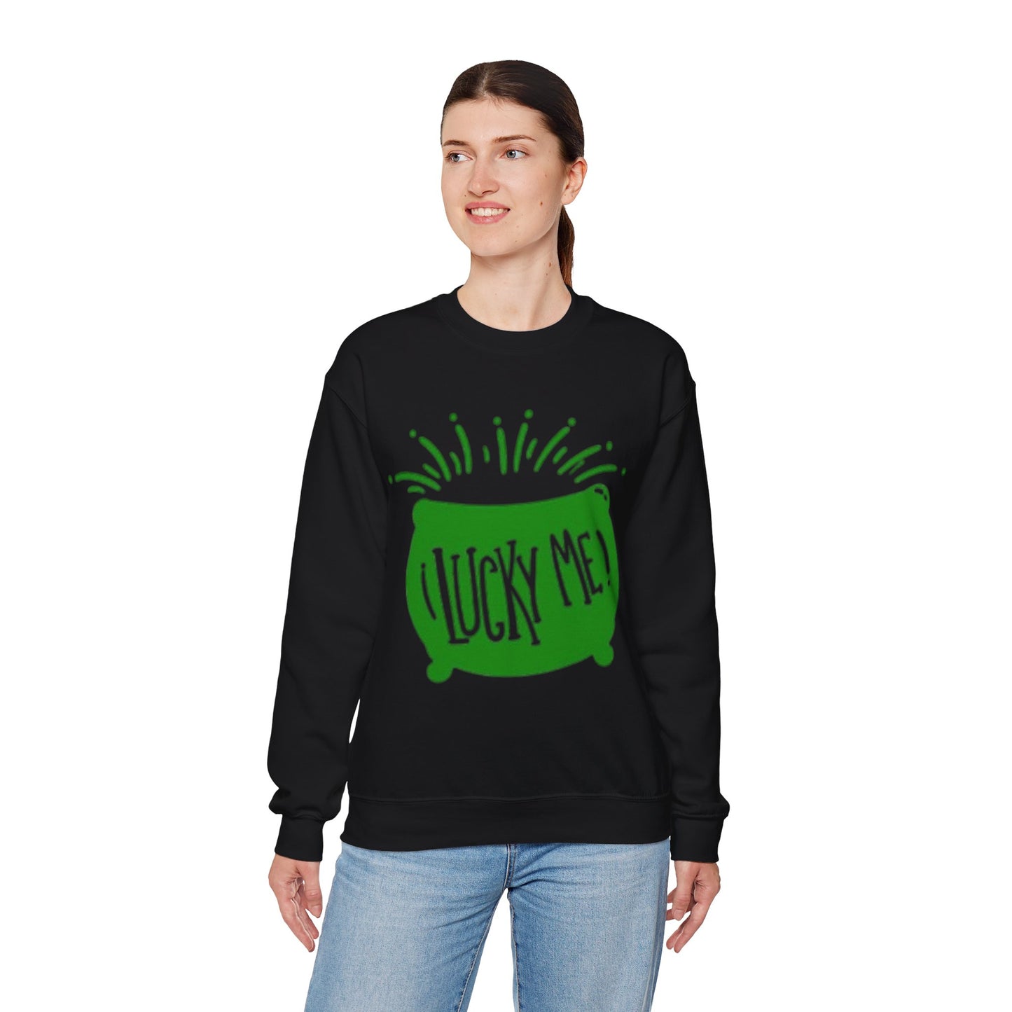 Lucky Me! Unisex Crewneck Sweatshirt for St. Patrick's Day