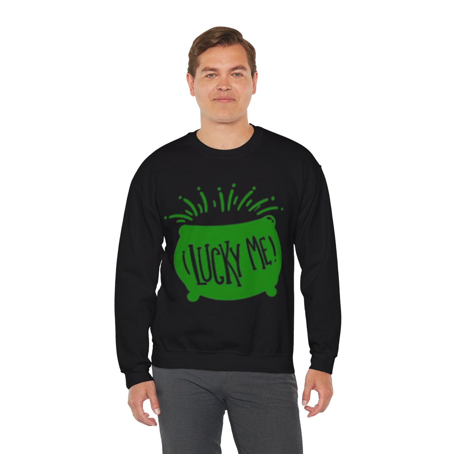 Lucky Me! Unisex Crewneck Sweatshirt for St. Patrick's Day