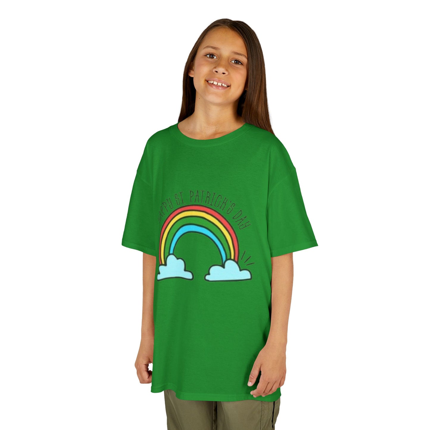 Kids St. Patrick's Day Tee - Happy Rainbow Design