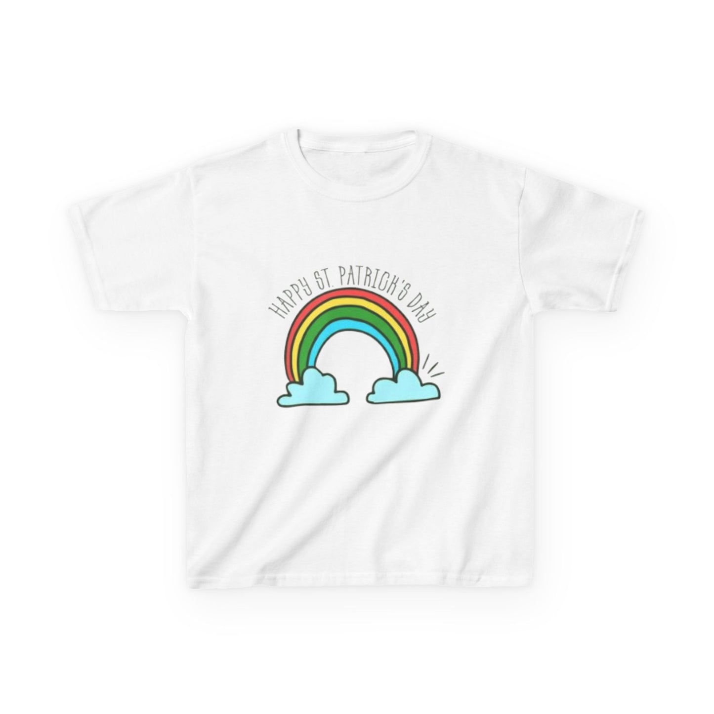 Kids St. Patrick's Day Tee - Happy Rainbow Design