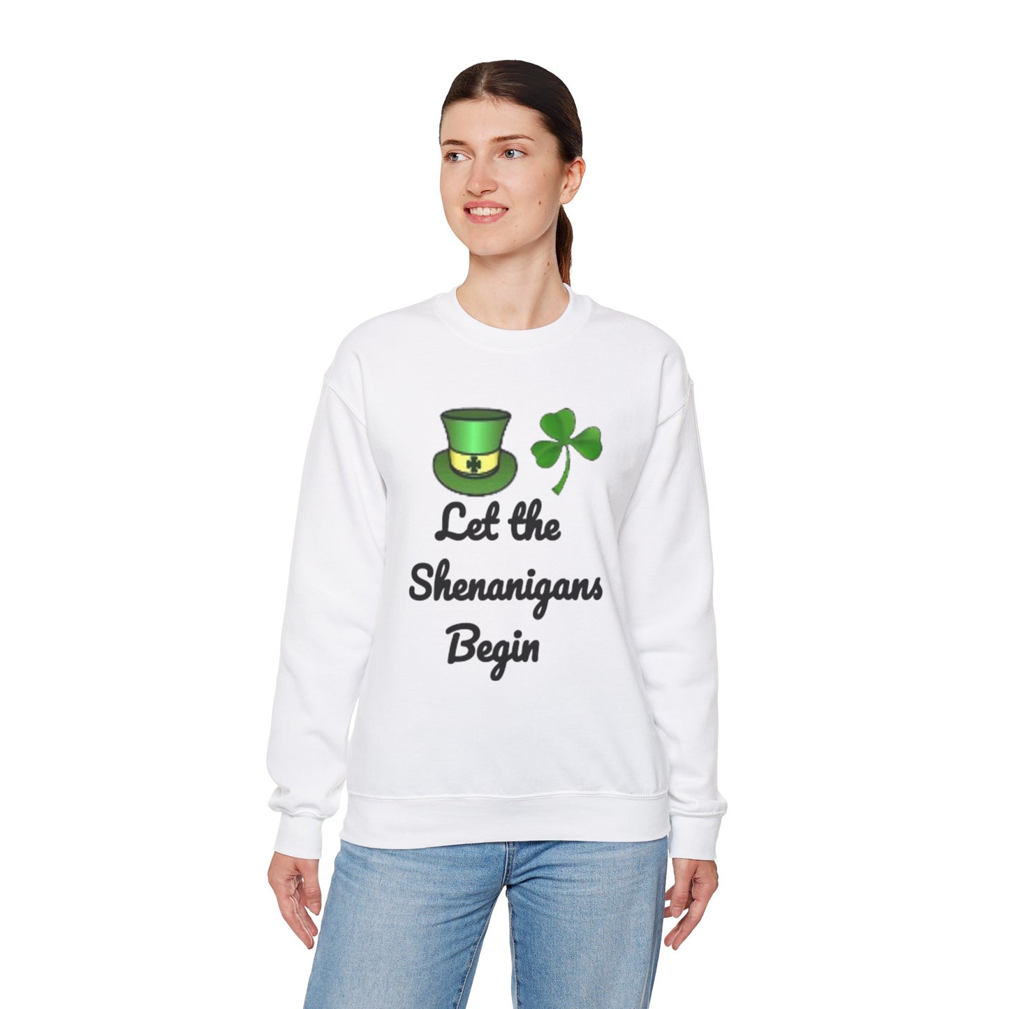 St. Patrick's Day Mens Womens Sweatshirt - "Let the Shenanigan BEGIN"