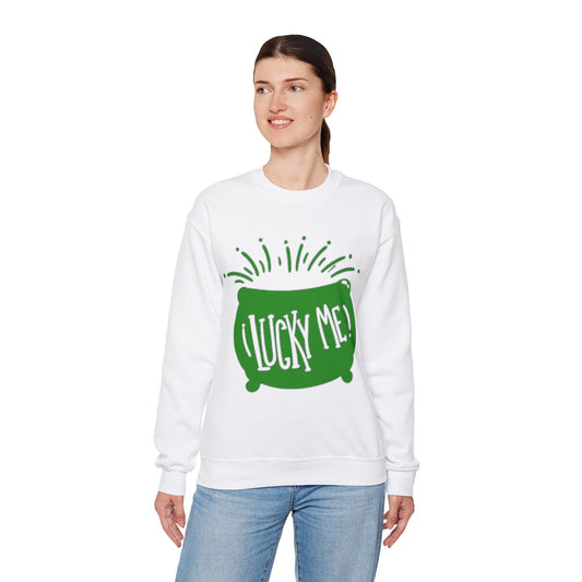 Lucky Me! Unisex Crewneck Sweatshirt for St. Patrick's Day