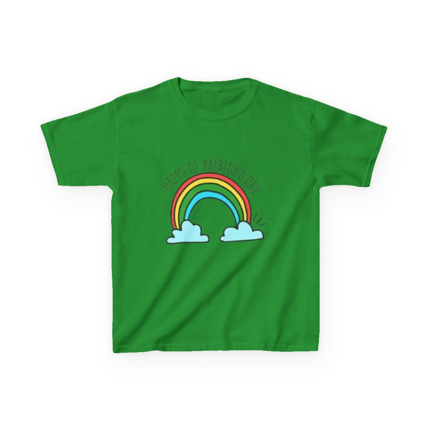 Kids St. Patrick's Day Tee - Happy Rainbow Design