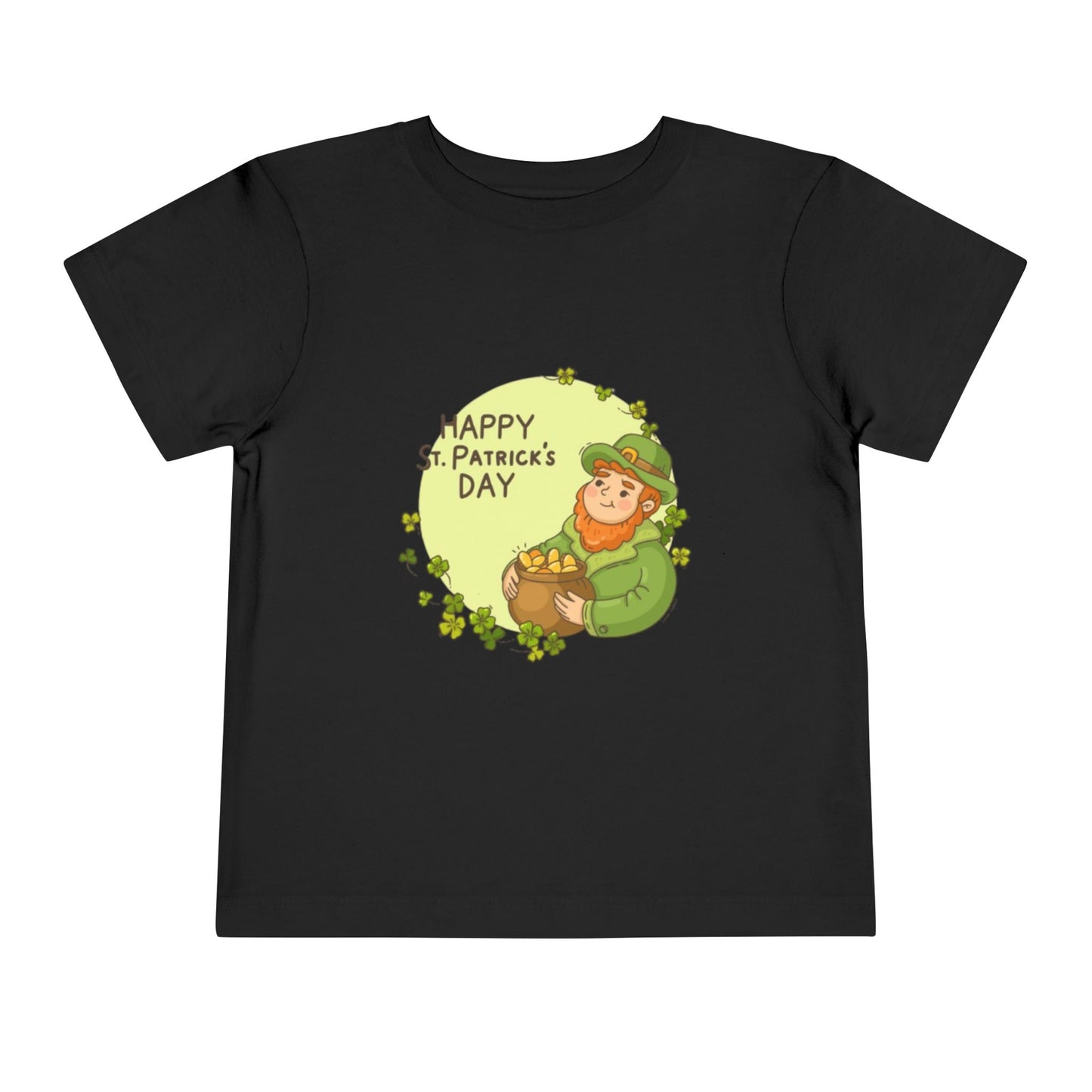 Happy St. Patrick's Day Toddler Tee - Cute Leprechaun