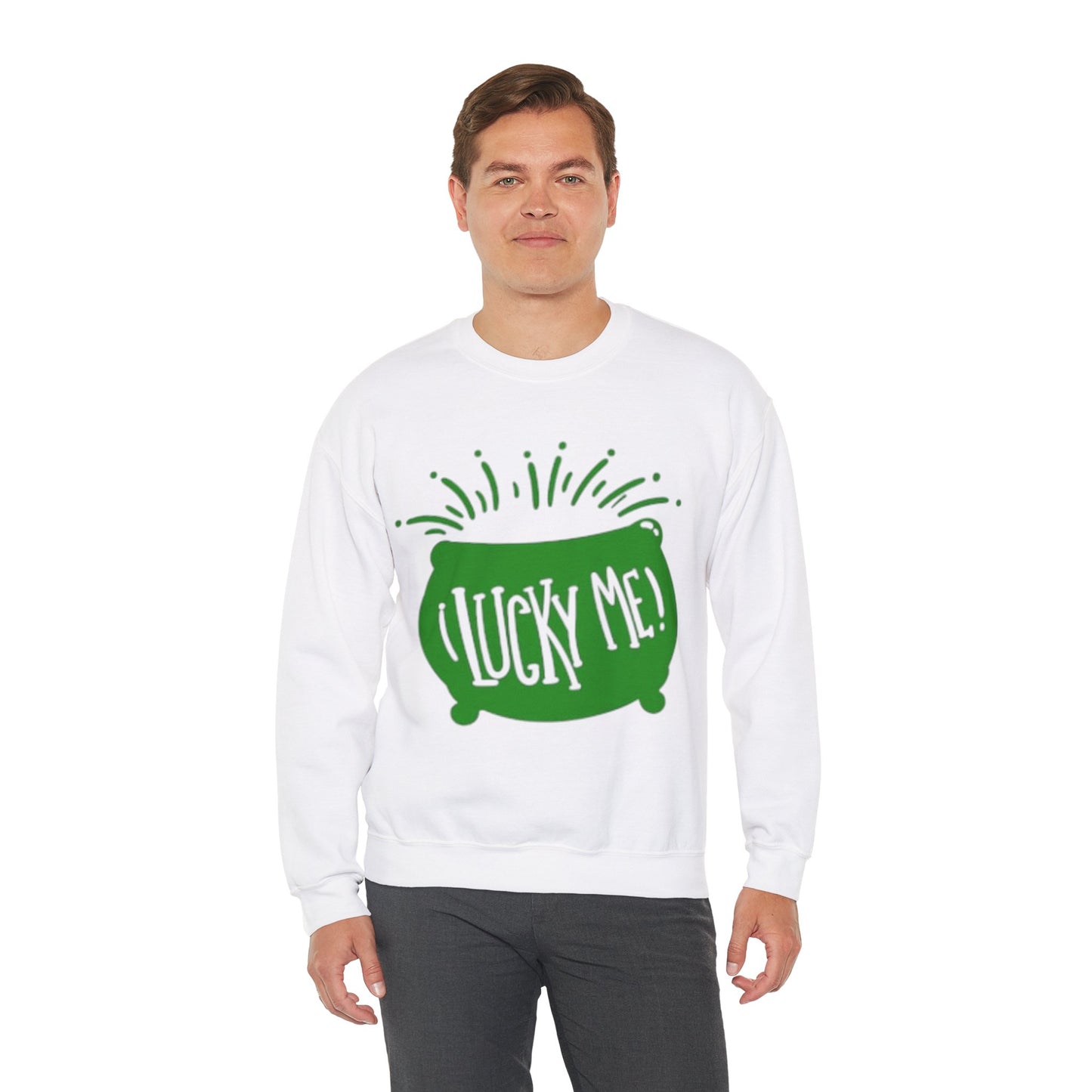 Lucky Me! Unisex Crewneck Sweatshirt for St. Patrick's Day